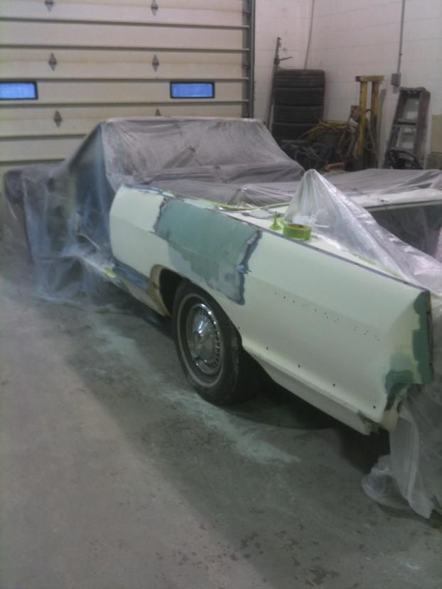 A recent auto body shop job in the  area
